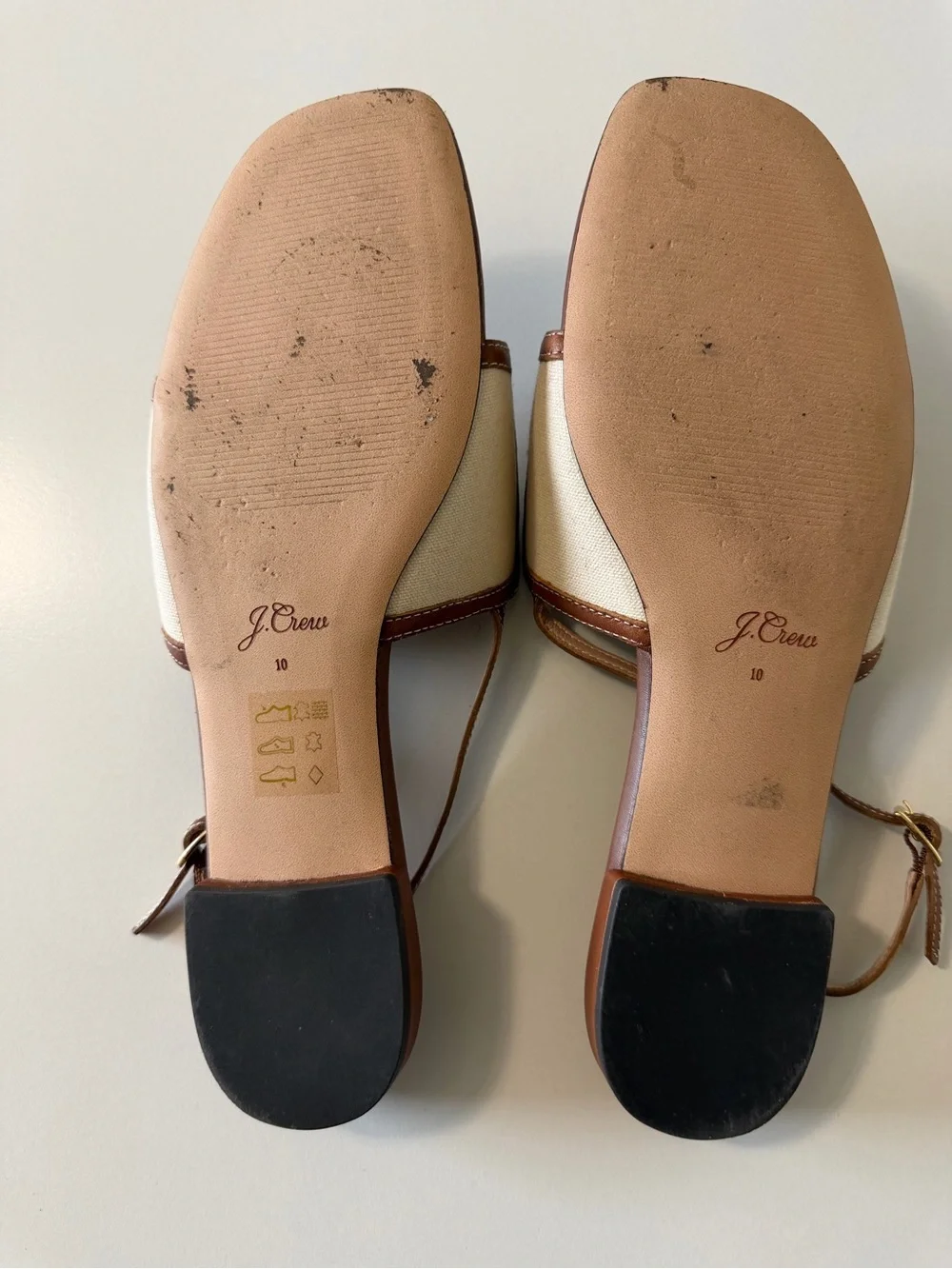 Women’s J Crew Abbie sandals with geometric canvas strap 10